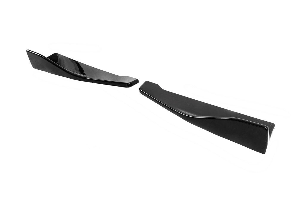 Universal Flap side sills type-B (2 pcs, gloss black, ABS plastic) - image 8