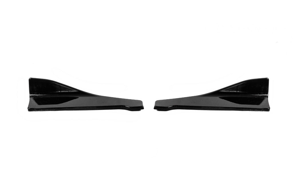 Universal Flap side sills type-B (2 pcs, gloss black, ABS plastic) - image 7