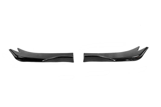 Universal Flap rear bumper trims type-E (2 pcs, gloss black, ABS plastic) - image 1