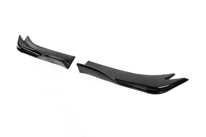 Universal Flap Rear Bumper Extensions Type-E (2 pcs, Gloss Black, ABS Plastic) - image 6