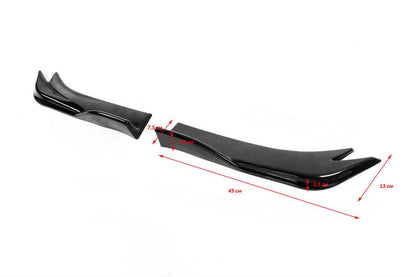 Universal Flap side sills type-E (2 pcs, gloss black, ABS plastic) - image 9