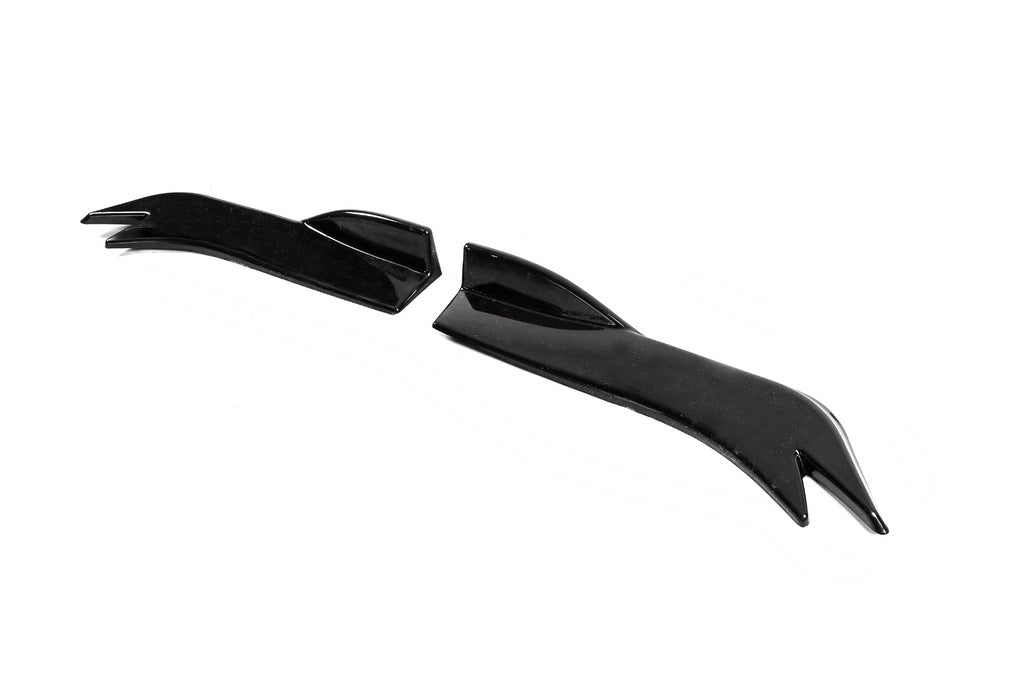Universal Flap rear bumper trims type-E (2 pcs, gloss black, ABS plastic) - image 8