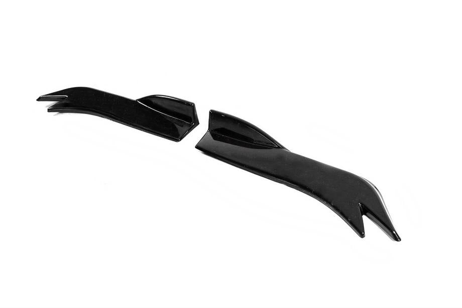 Universal Flap side sills type-E (2 pcs, gloss black, ABS plastic) - image 4