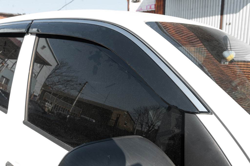 Chromed visors (4 pieces, Niken) for Volkswagen Amarok 2010-2022 - Reelken Auto