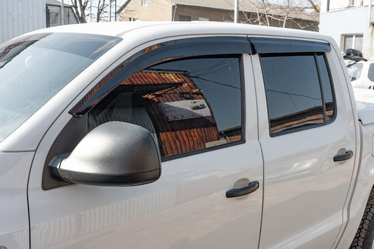 Window Deflectors (4 pcs, Sunplex Sport) for Volkswagen Amarok 2010-2022 - image 1