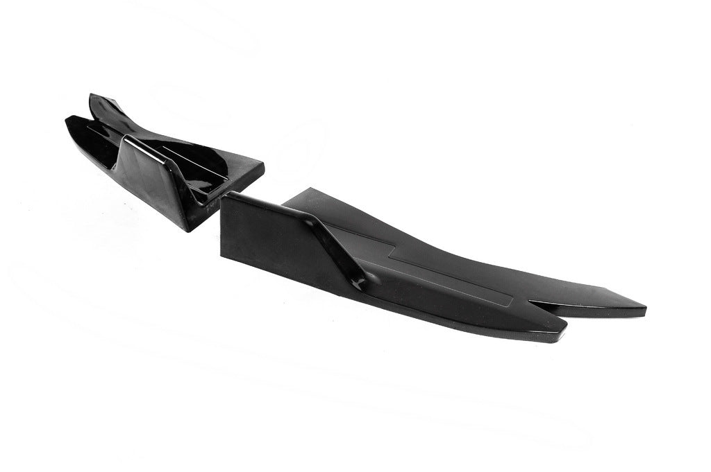 Universal Flap side sills type-D (2 pcs, gloss black, ABS plastic) - image 9