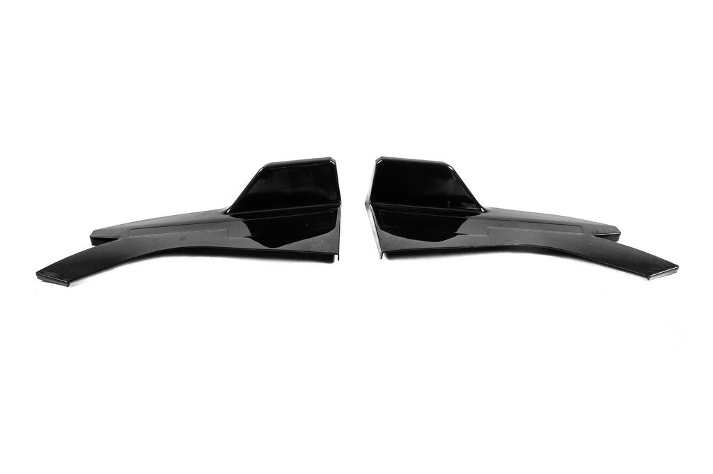 Universal Flap side sills type-D (2 pcs, gloss black, ABS plastic) - image 8