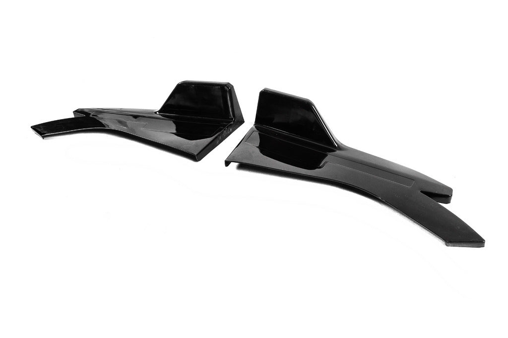 Universal Flap side sills type-D (2 pcs, gloss black, ABS plastic) - image 7