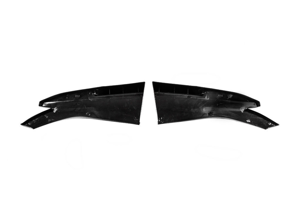 Universal Flap side sills type-D (2 pcs, gloss black, ABS plastic) - image 10