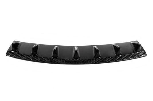Universal rear diffuser type-A (1pc, gloss black, ABS plastic) - image 1