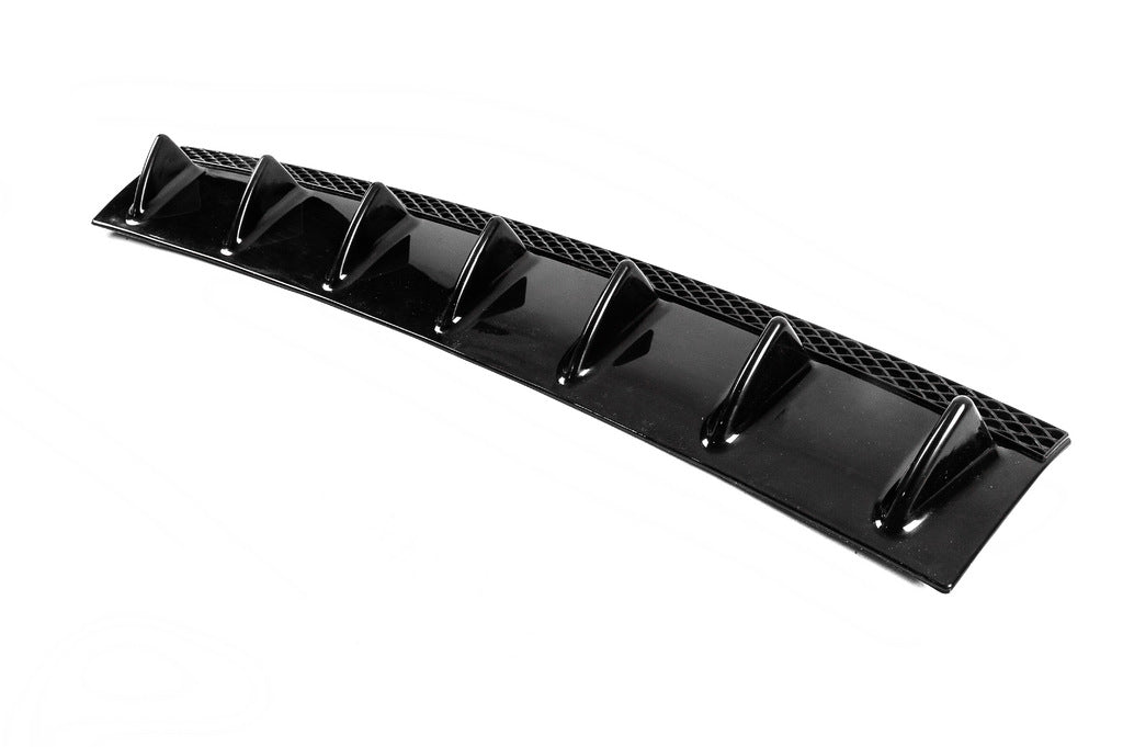 Universal rear diffuser type-A (1pc, gloss black, ABS plastic) - image 5