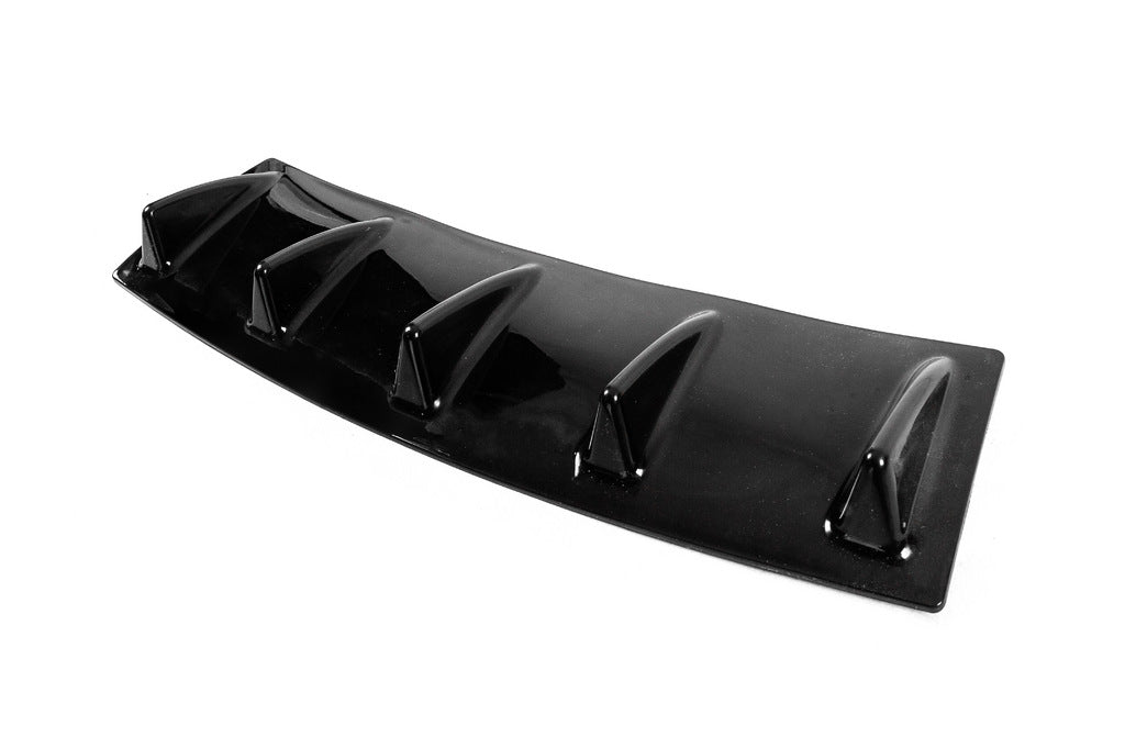 Universal rear diffuser type-E (gloss black, ABS plastic) - image 6