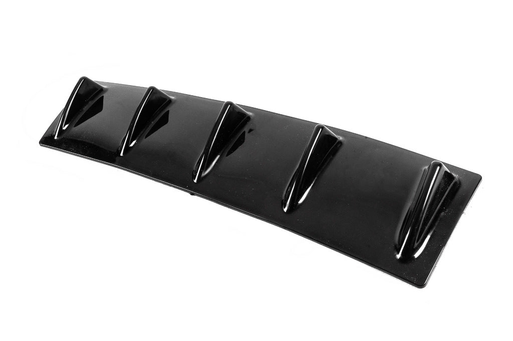 Universal rear diffuser type-E (gloss black, ABS plastic) - image 8