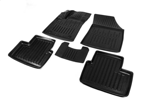 Stingray 3D rugs (5 pcs, polyurethane) for Renault Megane IV 2016-2025 - Reelken Auto