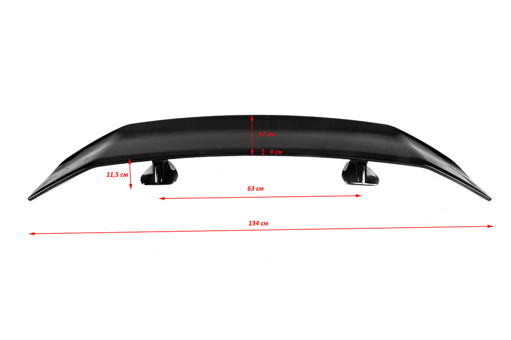 Universal spoiler type-B (gloss black, ABS plastic) - image 2