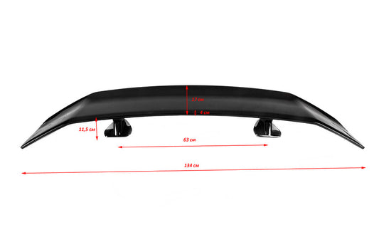 Universal spoiler type-B (gloss black, ABS plastic) - image 2