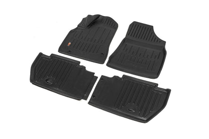 Stingray 3D Rubber Floor Mats (4 pcs, Polyurethane) for Peugeot Partner Tepee 2008-2018 - image 2
