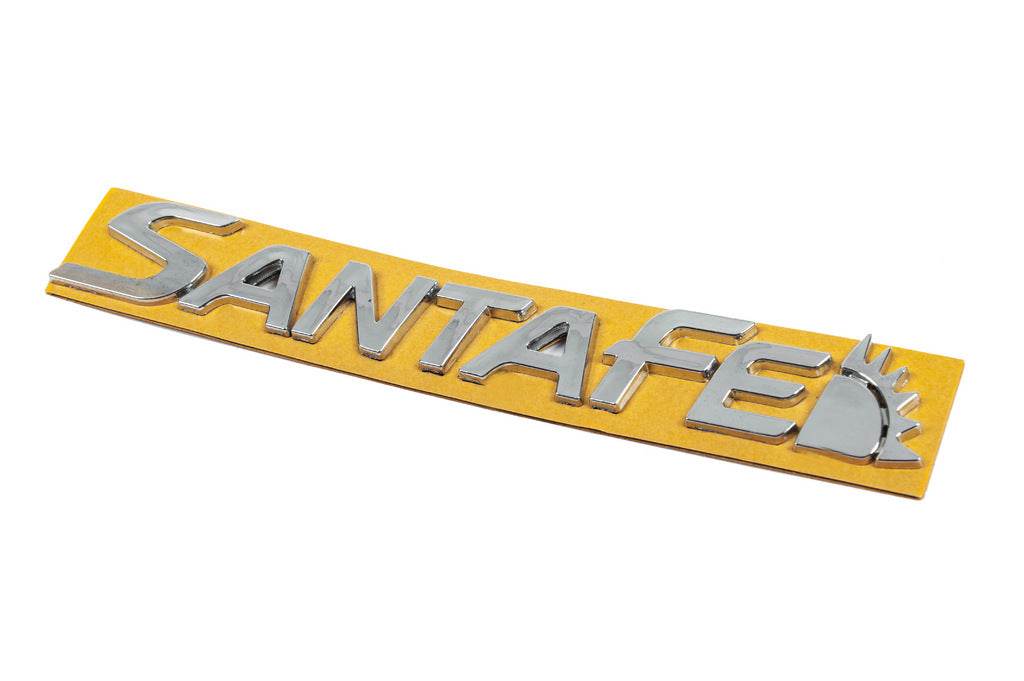 SantaFe lettering (New design, 210mm by 30mm) for Hyundai Santa Fe 2 2006-2012 - Reelken Auto