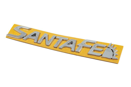 SantaFe lettering (New design, 210mm by 30mm) for Hyundai Santa Fe 2 2006-2012 - Reelken Auto