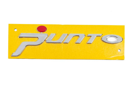 Punto inscription for Grande (red dot, 1518b) for Fiat Punto Grande/EVO 2006-2018 - Reelken Auto