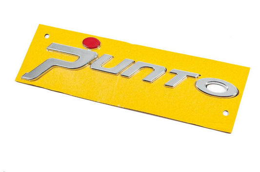Punto inscription for Grande (red dot, 1518b) for Fiat Punto Grande/EVO 2006-2018 - Reelken Auto