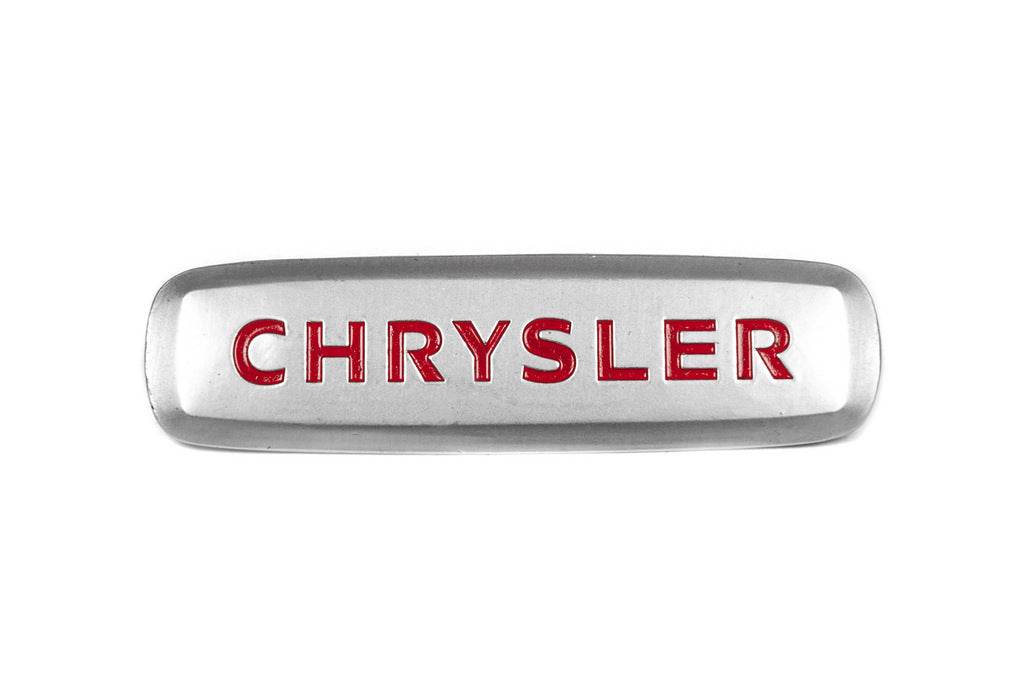 Aluminum nameplate for mats (1pc) for Chrysler - Reelken Auto
