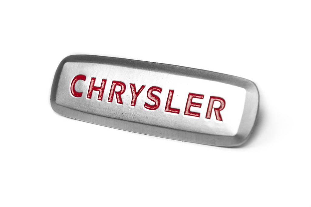 Aluminum nameplate for mats (1pc) for Chrysler - Reelken Auto