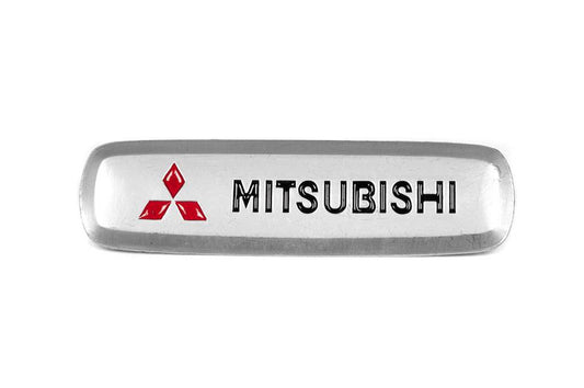 Aluminum nameplate for mats (1pc) for Mitsubishi - Reelken Auto