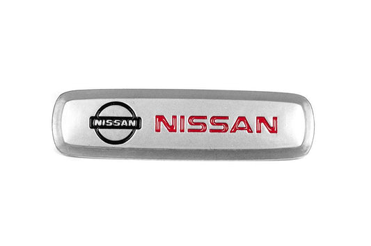 Aluminum nameplate for mats (1pc) for Nissan - Reelken Auto