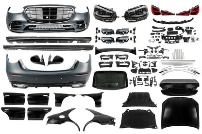 Facelift Kit to W223 AMG Line (with door handles and inserts) for Mercedes S-сlass W221 2005-2013 - image 1