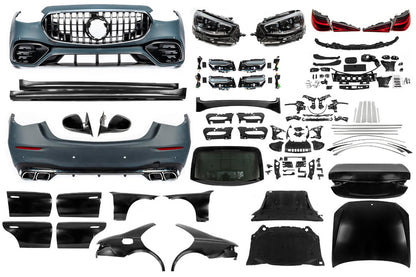 Facelift Kit to W223 AMG S63 (with door handles and inserts) for Mercedes S-сlass W221 2005-2013 - image 1