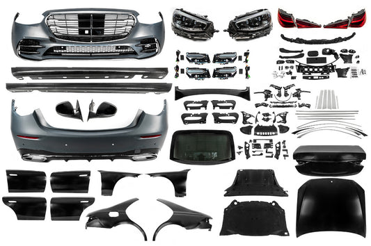 Facelift Kit to W223 AMG Line (with door handles and inserts) for Mercedes S-сlass W221 2005-2013 - image 2