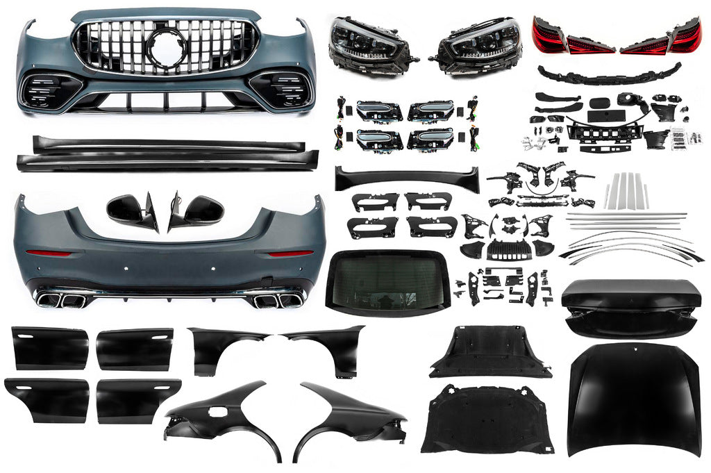 Restyling kit for W223 AMG S63 (with door handles and inserts) for Mercedes S-class W221 - image 1
