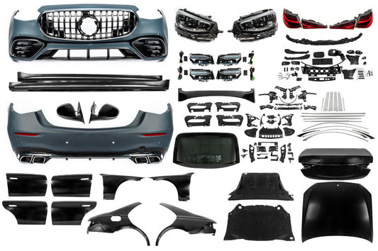 Restyling kit for W223 AMG S63 (with door handles and inserts) for Mercedes S-class W221 - image 1