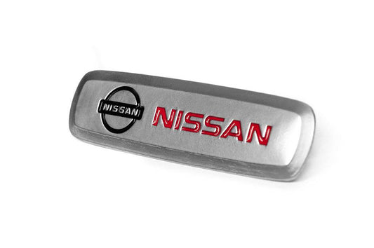 Aluminum nameplate for mats (1pc) for Nissan - Reelken Auto