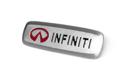 Aluminum nameplate for mats (1pc) for Infiniti - Reelken Auto