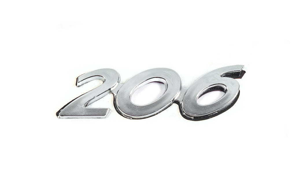 Badge 206 (90mm x 25mm) for Peugeot 206 1998-2024 - image 1