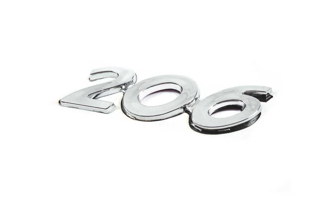 Badge 206 (90mm x 25mm) for Peugeot 206 1998-2024 - image 2