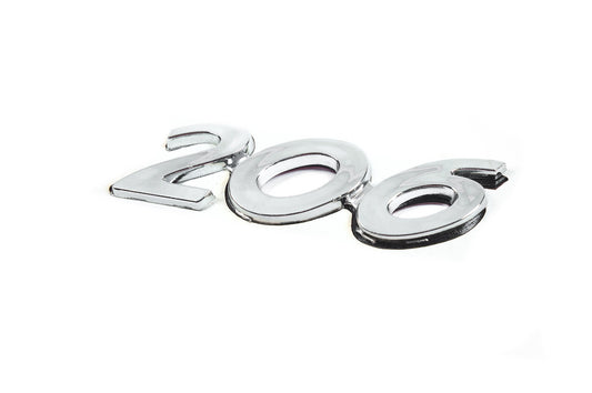 Badge 206 (90mm x 25mm) for Peugeot 206 1998-2024 - image 2