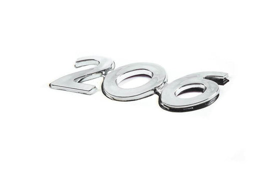 Inscription 206 (90mm by 25mm) for Peugeot 206 - Reelken Auto
