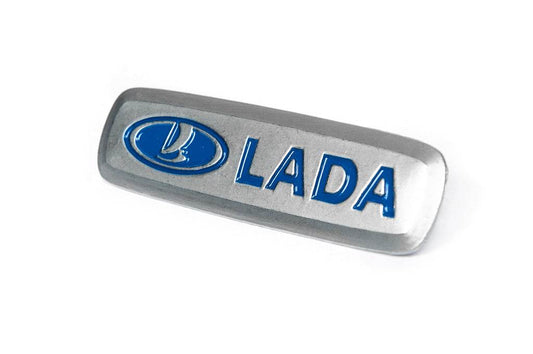 Aluminum nameplate for mats (1pc) for Lada - Reelken Auto