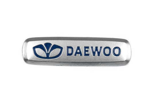 Aluminum nameplate for mats (1pc) for Daewoo - Reelken Auto