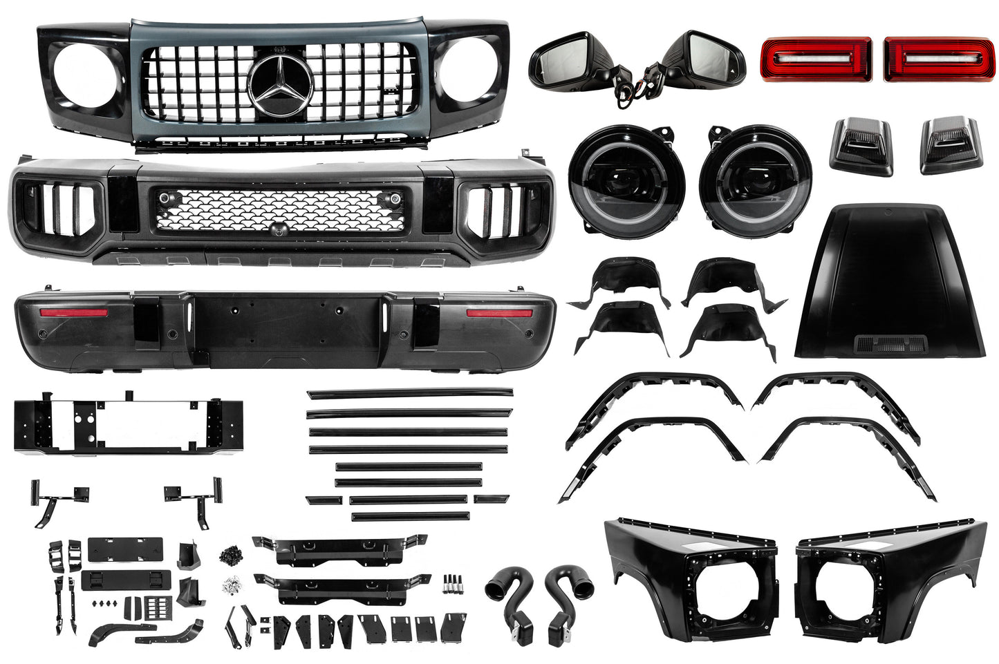 Facelift Body Kit to W465 2025 G63 for Mercedes G сlass W463 1990-2018 - image 1