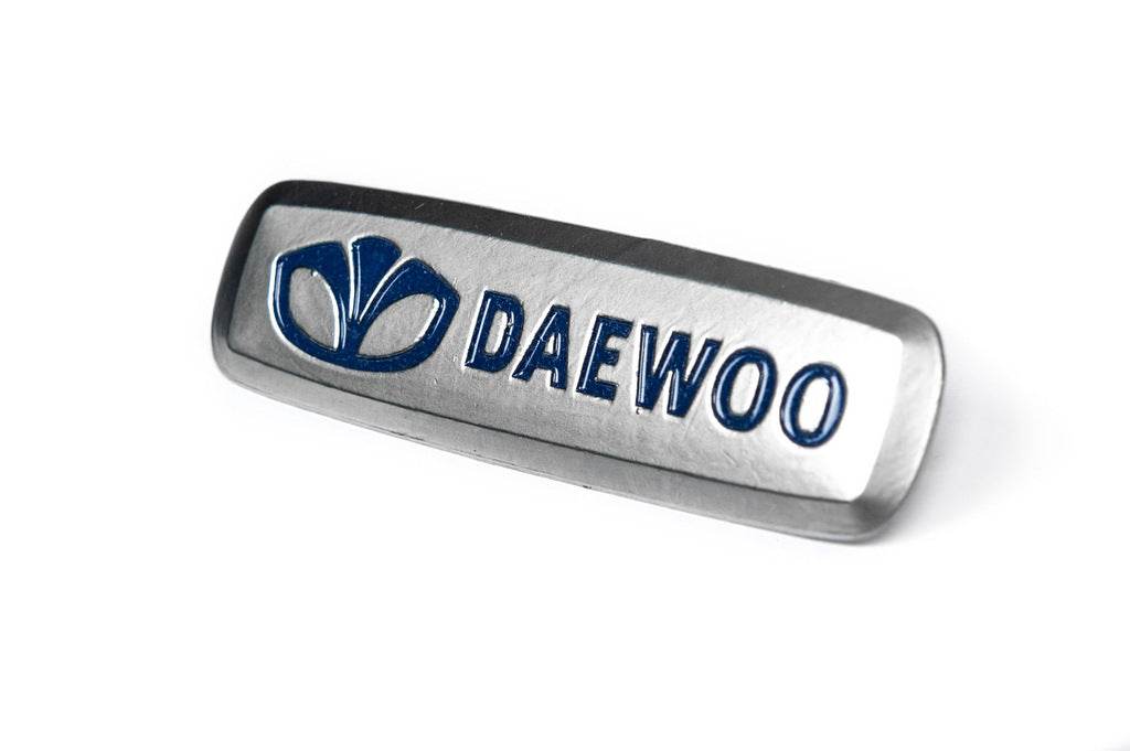 Aluminum nameplate for mats (1pc) for Daewoo - Reelken Auto
