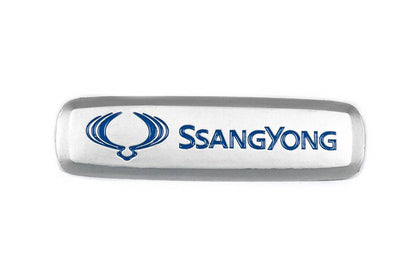 Aluminum nameplate for mats (1pc) for SsangYong - Reelken Auto