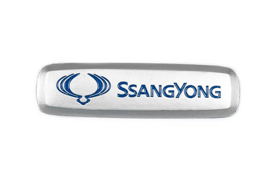 Aluminum nameplate for mats (1pc) for SsangYong - Reelken Auto