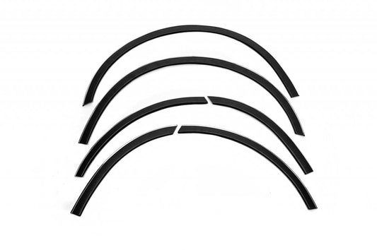 Fender flares with chrome trim (6 pcs, black) for Volkswagen T5 Caravelle 2004-2010 - image 1