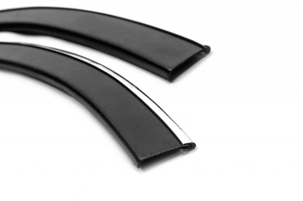 Fender flares with chrome trim (6 pcs, black) for Volkswagen T5 Multivan 2003-2010 - image 5