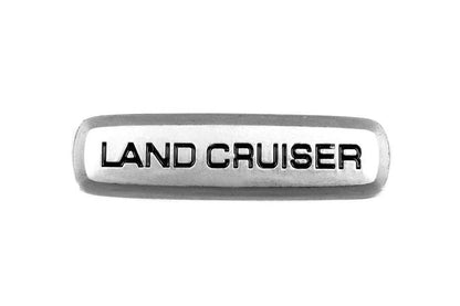 Land Cruiser Aluminum nameplate for floor mats (1pc) for Toyota - Reelken Auto