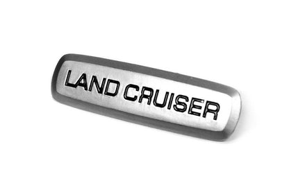 Land Cruiser Aluminum nameplate for floor mats (1pc) for Toyota - Reelken Auto
